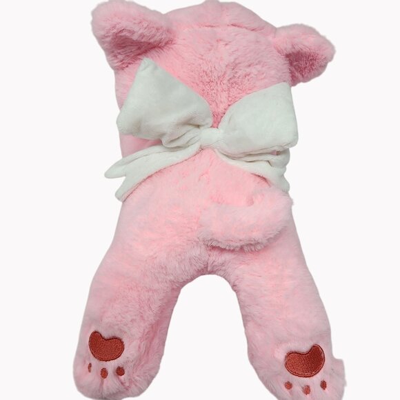 Inquisitor Master Miss Misa 14" Pink Winged Cat White Bow Plush Stuffed Animal T - Picture 3 of 7
